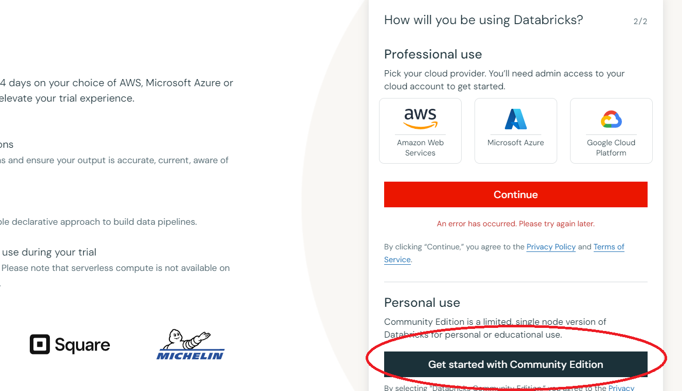 Community Edition Button